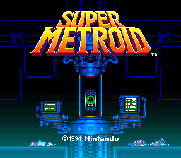 Super Metroid (Japan, USA) (En,Ja) Title Screen